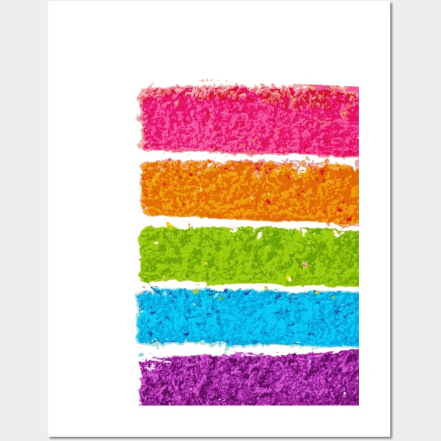 Everything is Cake - I am Rainbow Cake Wall Art by PinnacleOfDecadence